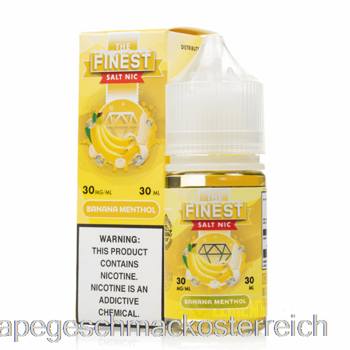 Bananen-Menthol – Feinstes Salz-Nic – 30 Ml, 30 Mg Vape-Geschmack
